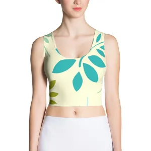 BirdGirls Leaf Medley Sublimation Cut & Sew Crop Top