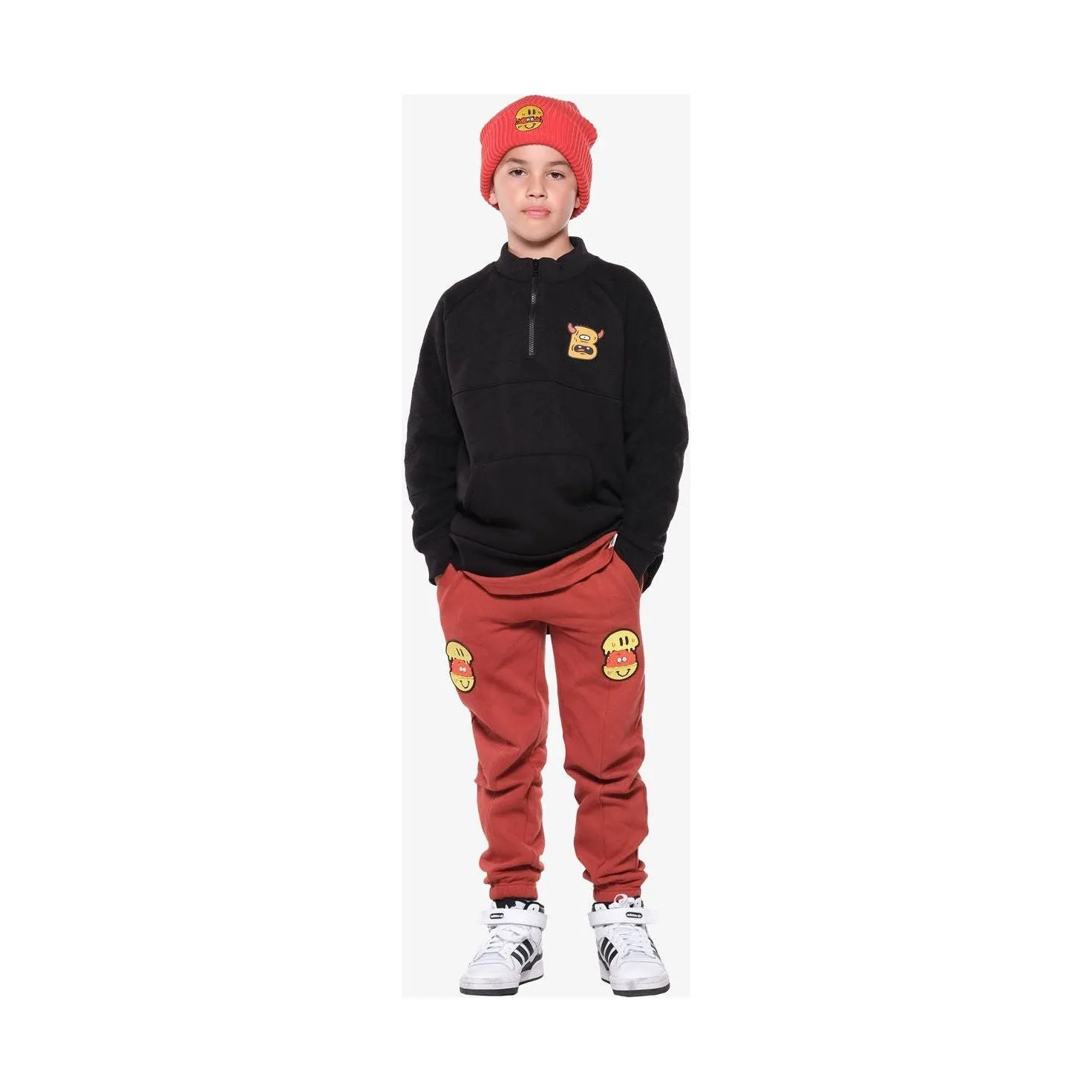 Black B Monster Quarter Zip Polar Fleece