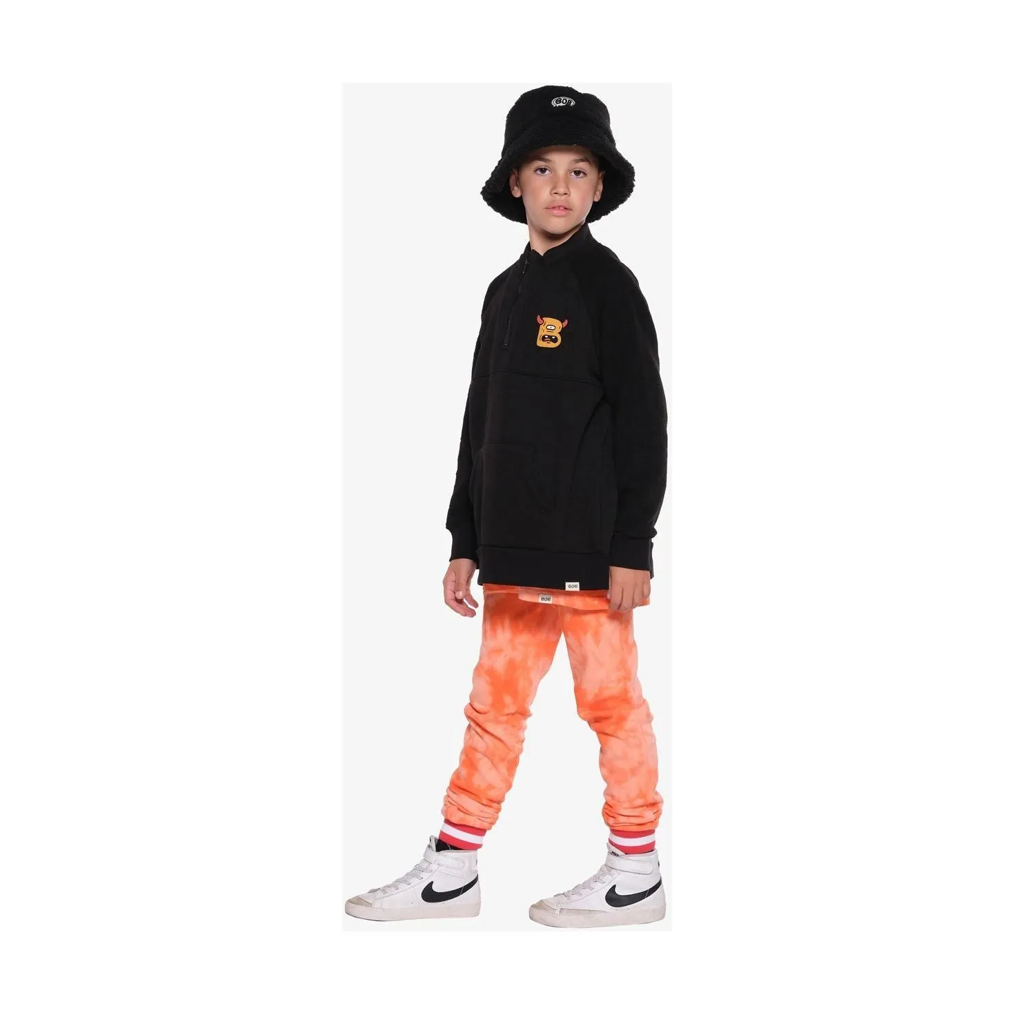 Black B Monster Quarter Zip Polar Fleece