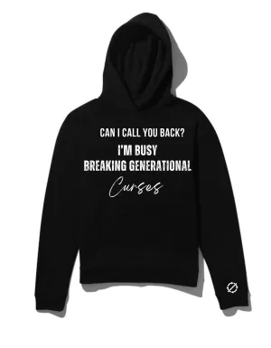 Black Call You Back Hoodie