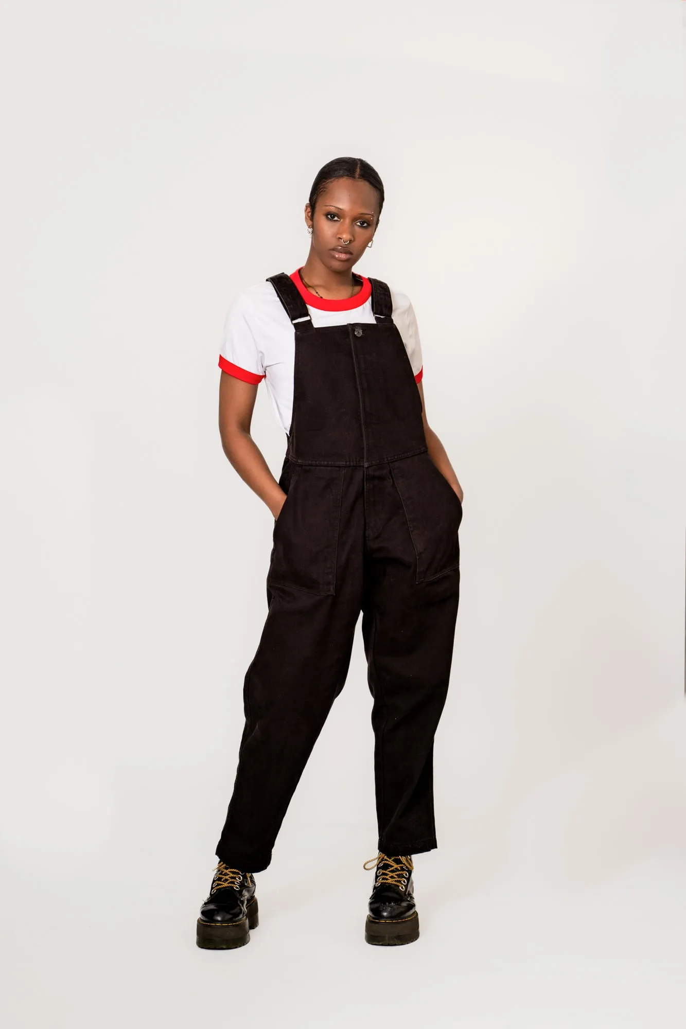Black Canvas Overalls