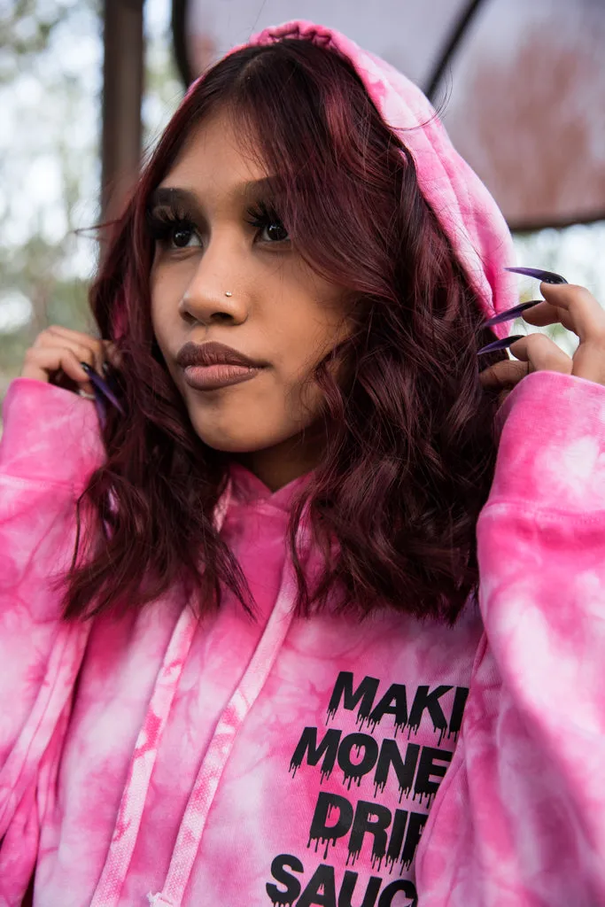 Black Make Money Drip Sauce | Pink Cloud Hoodie