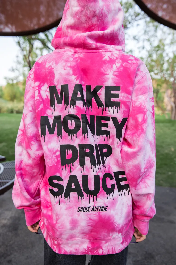 Black Make Money Drip Sauce | Pink Cloud Hoodie