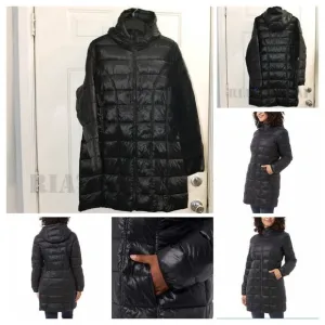 BLACK NWT  Ladies' 3/4 Length Puffer Jacket Aventure