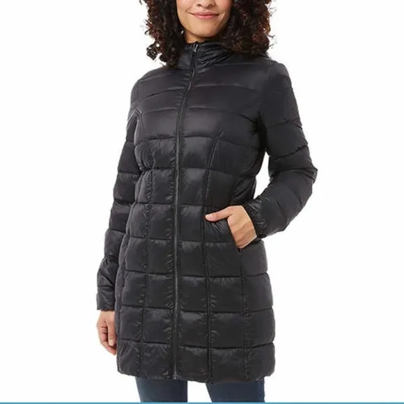 BLACK NWT  Ladies' 3/4 Length Puffer Jacket Aventure