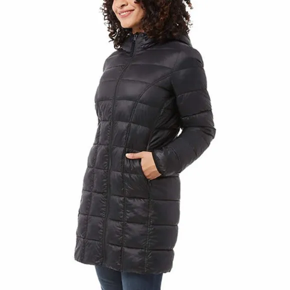 BLACK NWT  Ladies' 3/4 Length Puffer Jacket Aventure