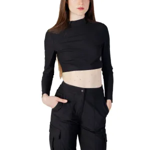 Black Recycled Polyester Tops & T-Shirt