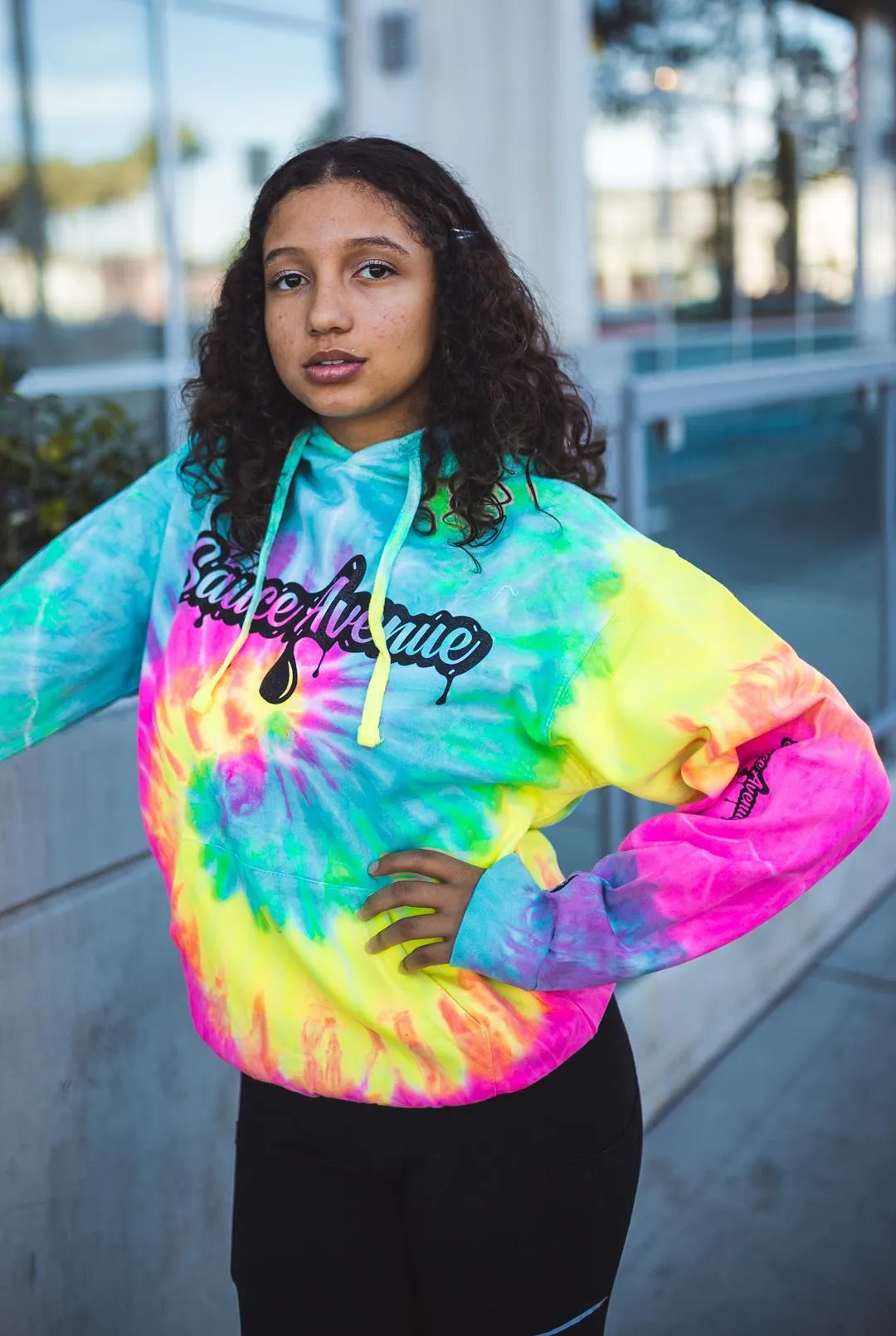 Black SA Drip | Minty Yellow Hoodie