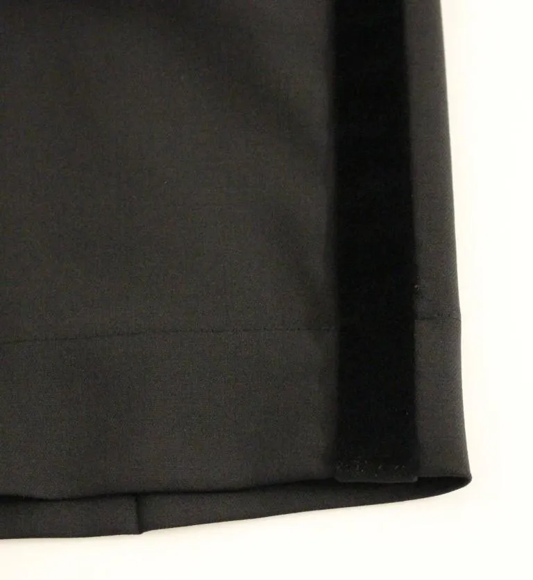 Black wool shorts pants