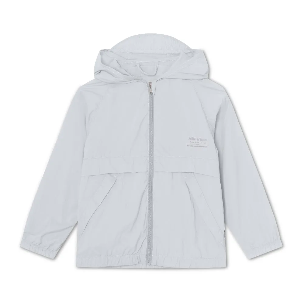 Blue Printed Logo Jacket