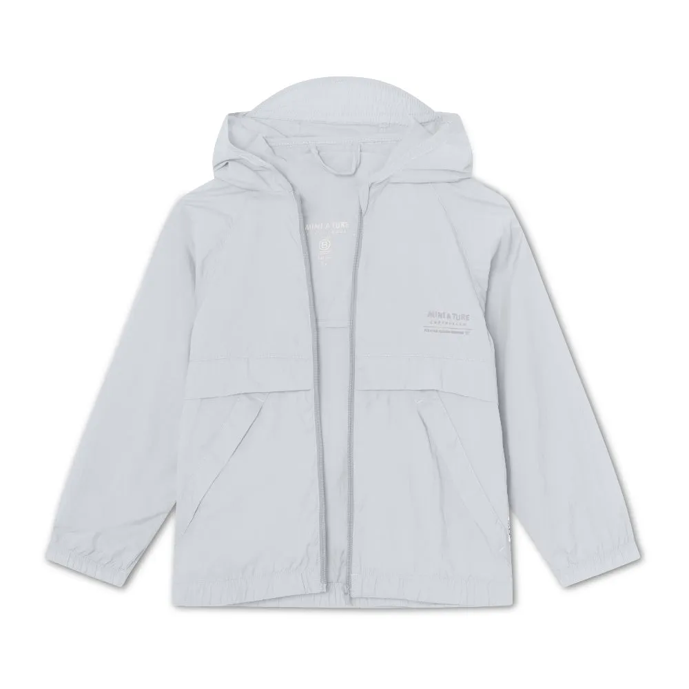 Blue Printed Logo Jacket