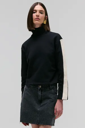 BLUSA BICOLOR PRETO