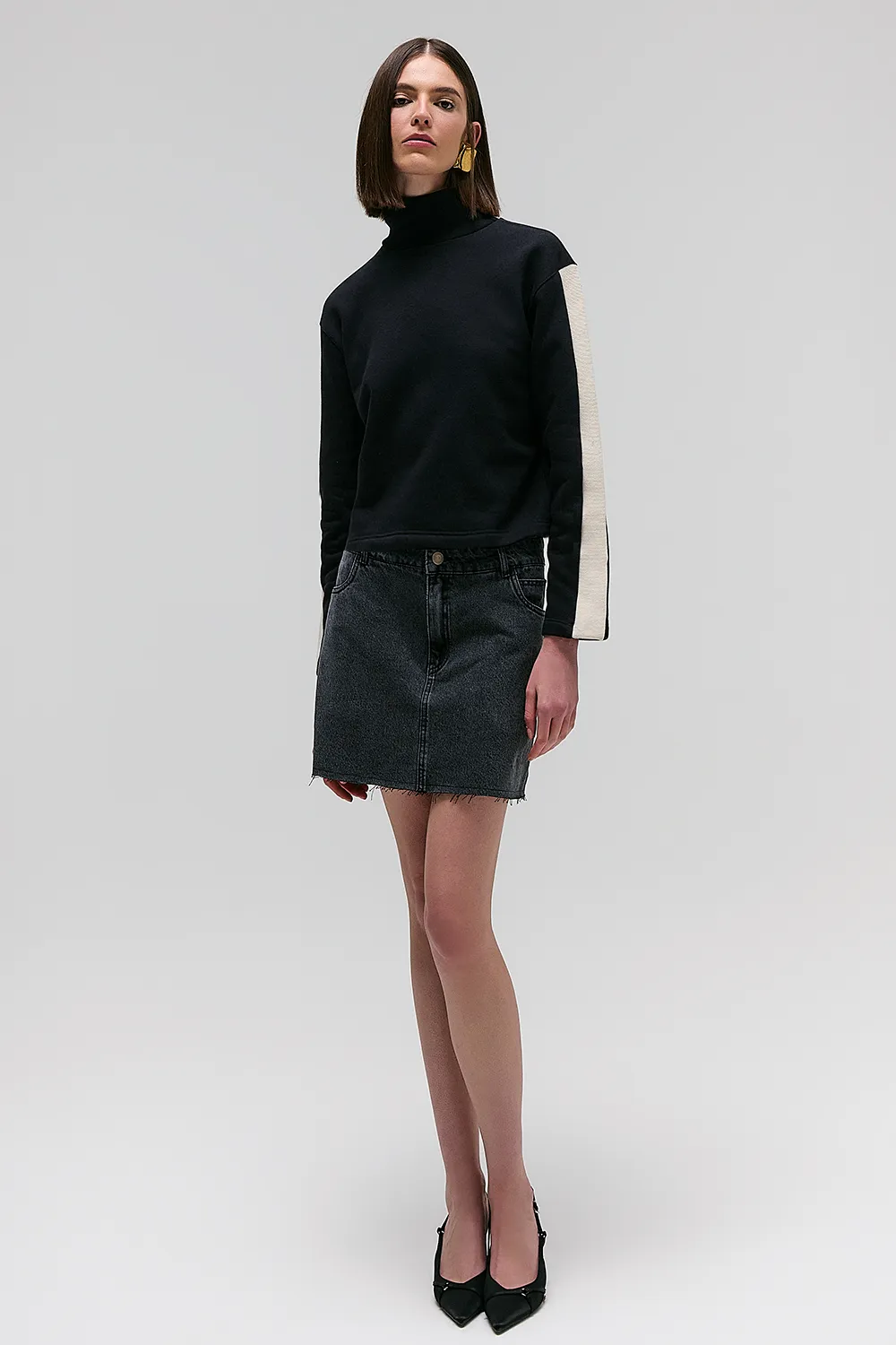 BLUSA BICOLOR PRETO