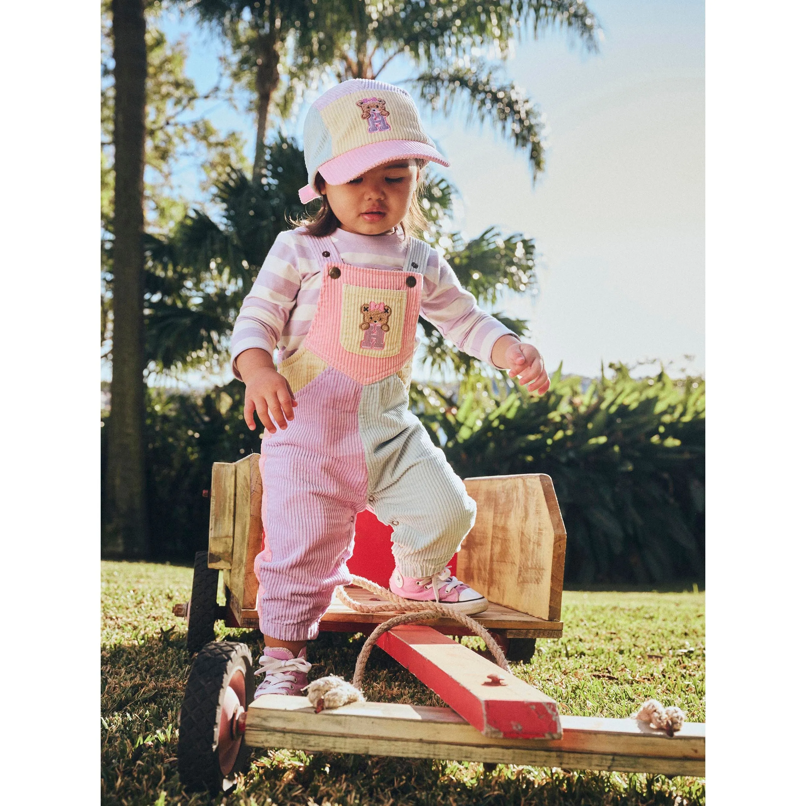 Blush Colour Block Overall
