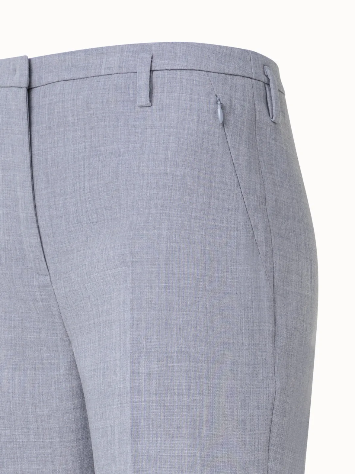 Bootcut Wool Double-Face Pants