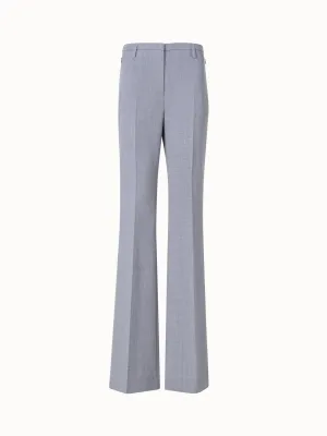Bootcut Wool Double-Face Pants