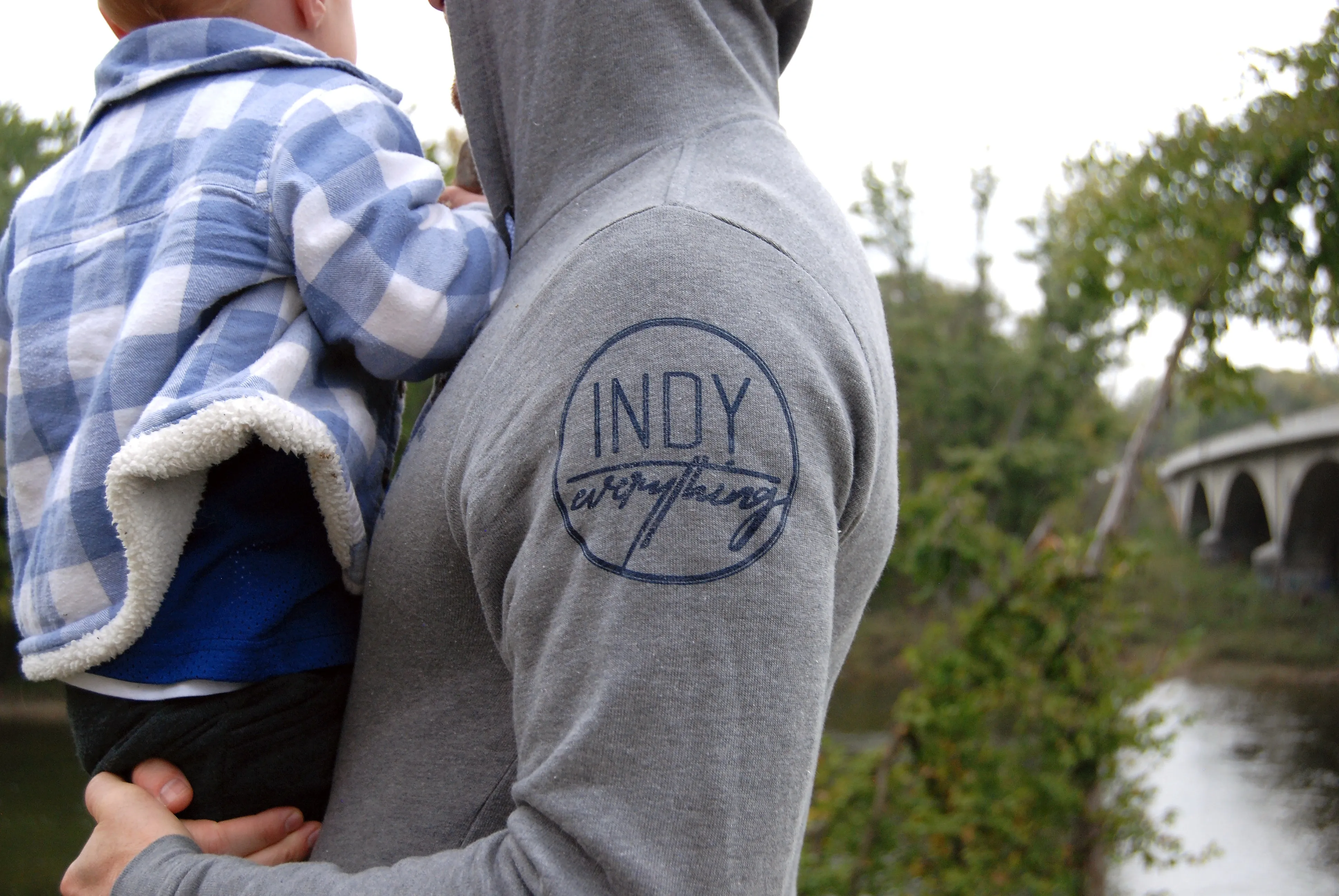 Brand Badge Hoodie - Grey