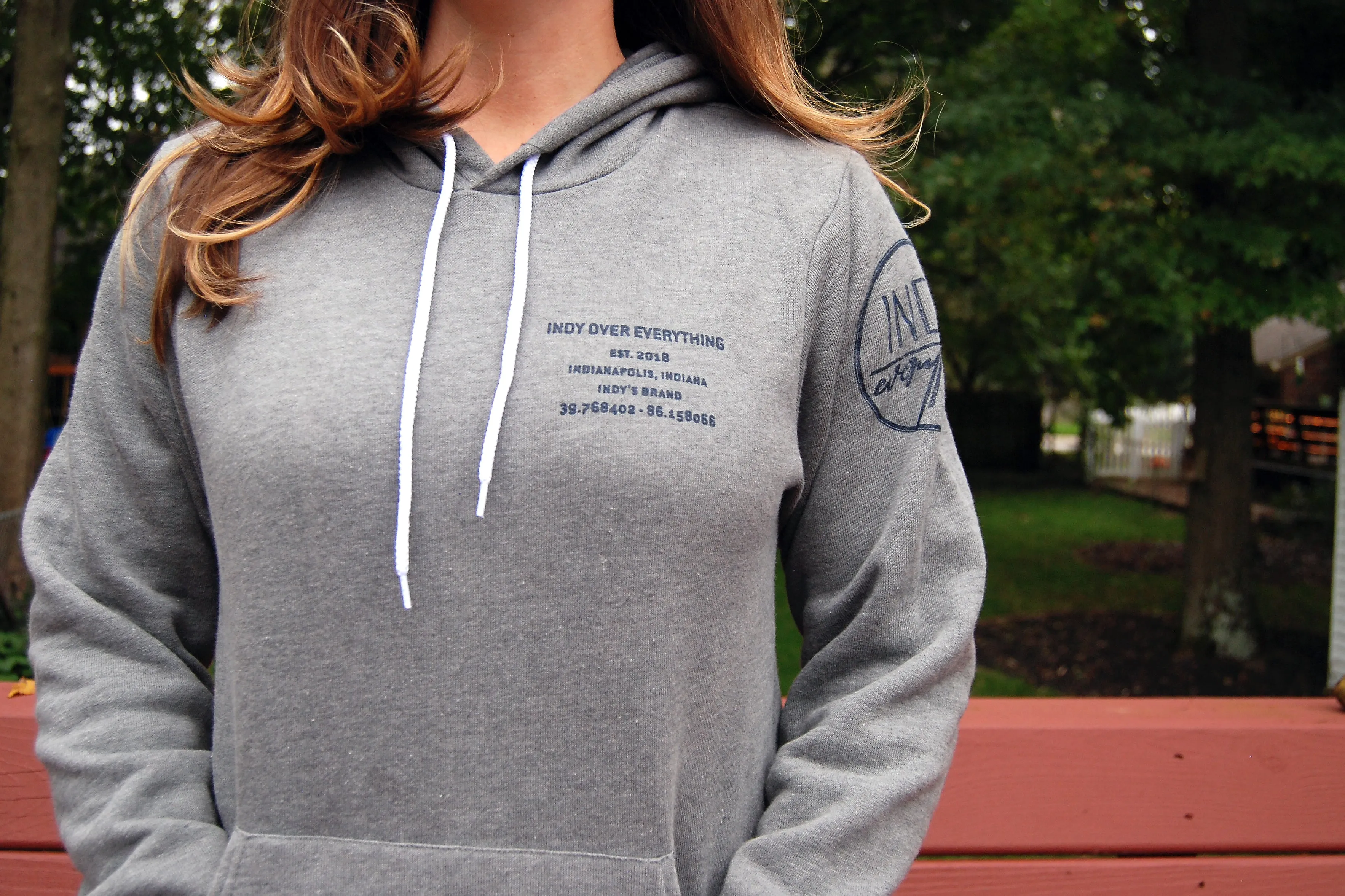 Brand Badge Hoodie - Grey
