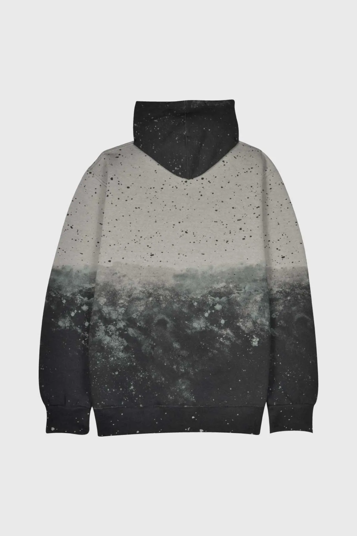 Branson Hoodie With Paint Splatter, Galaxy Space - Heather Gray