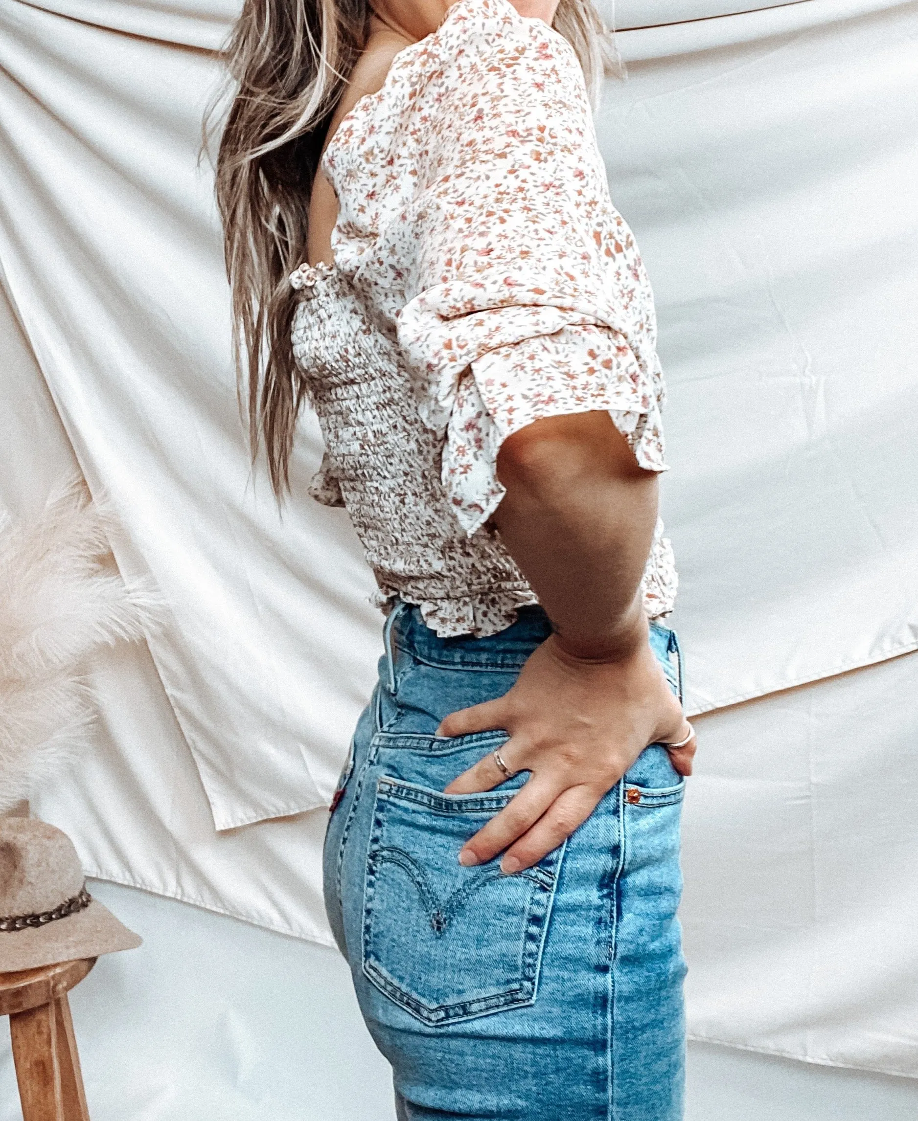Bri Floral Crop Top