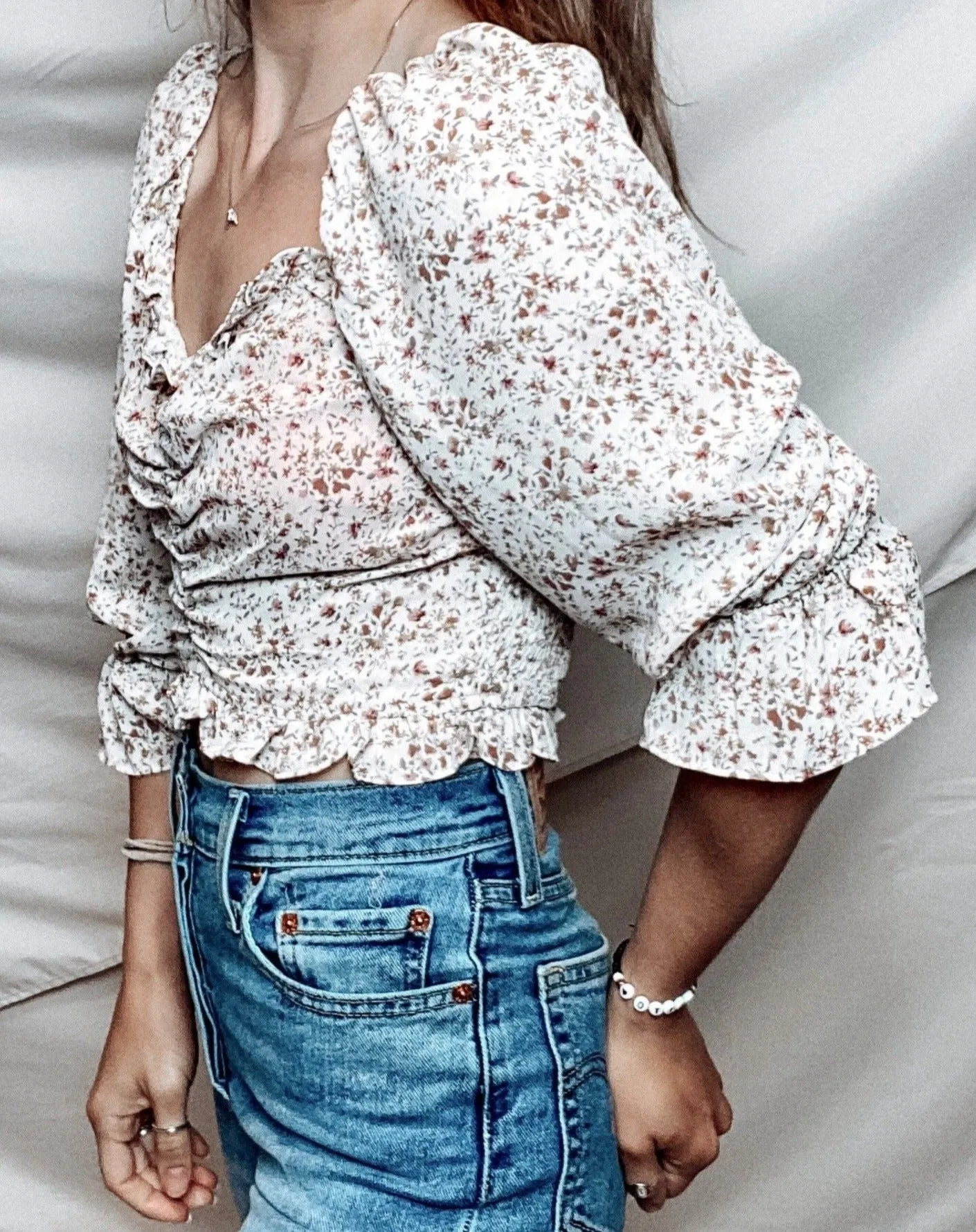 Bri Floral Crop Top