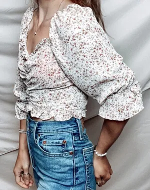 Bri Floral Crop Top