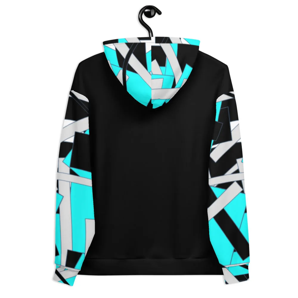 Bright Blue Geomtric Unisex Hoodie