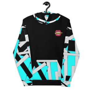 Bright Blue Geomtric Unisex Hoodie
