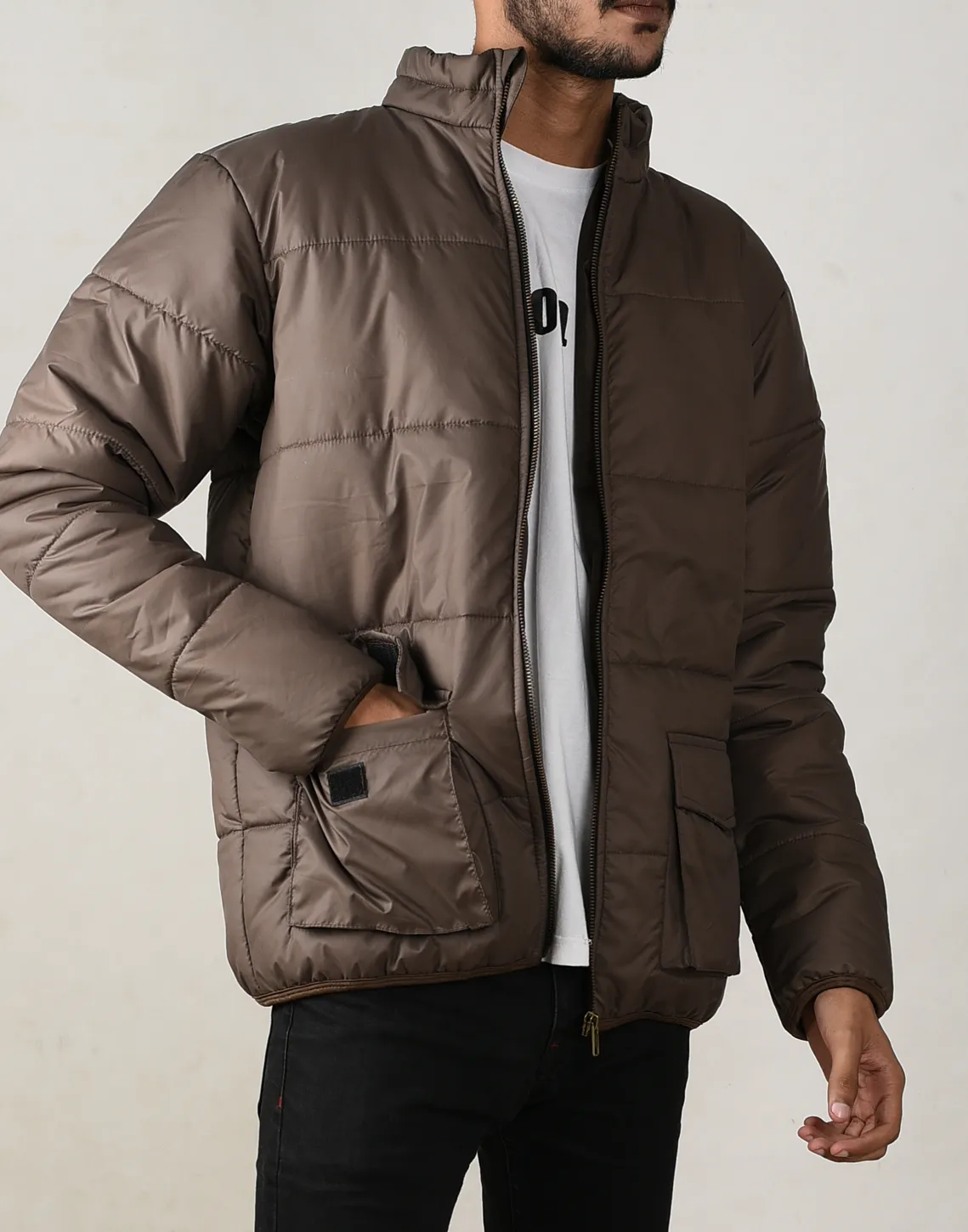 Brown Box Pocket Full Sleeves