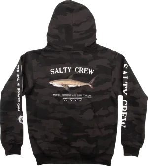 Bruce Boys Hood Fleece - Black Camo
