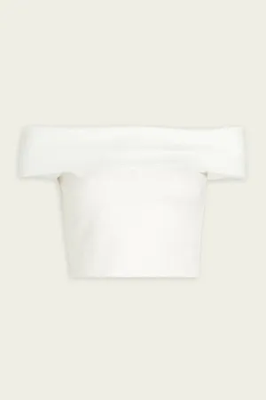 Bruna Crop Top in White