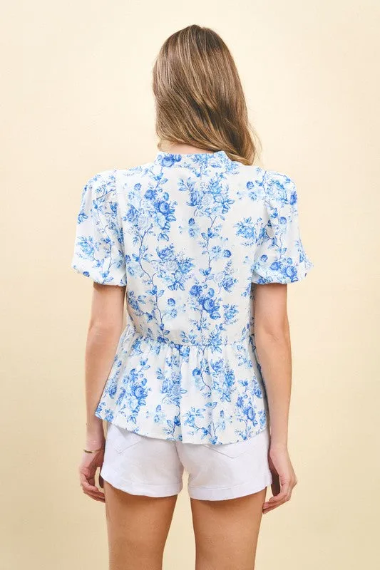 Bubble sleeve blue