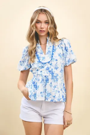 Bubble sleeve blue