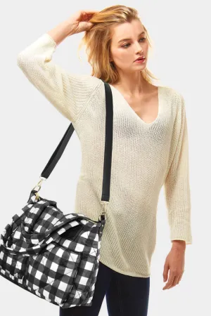 Buffalo Plaid Puffer Tote