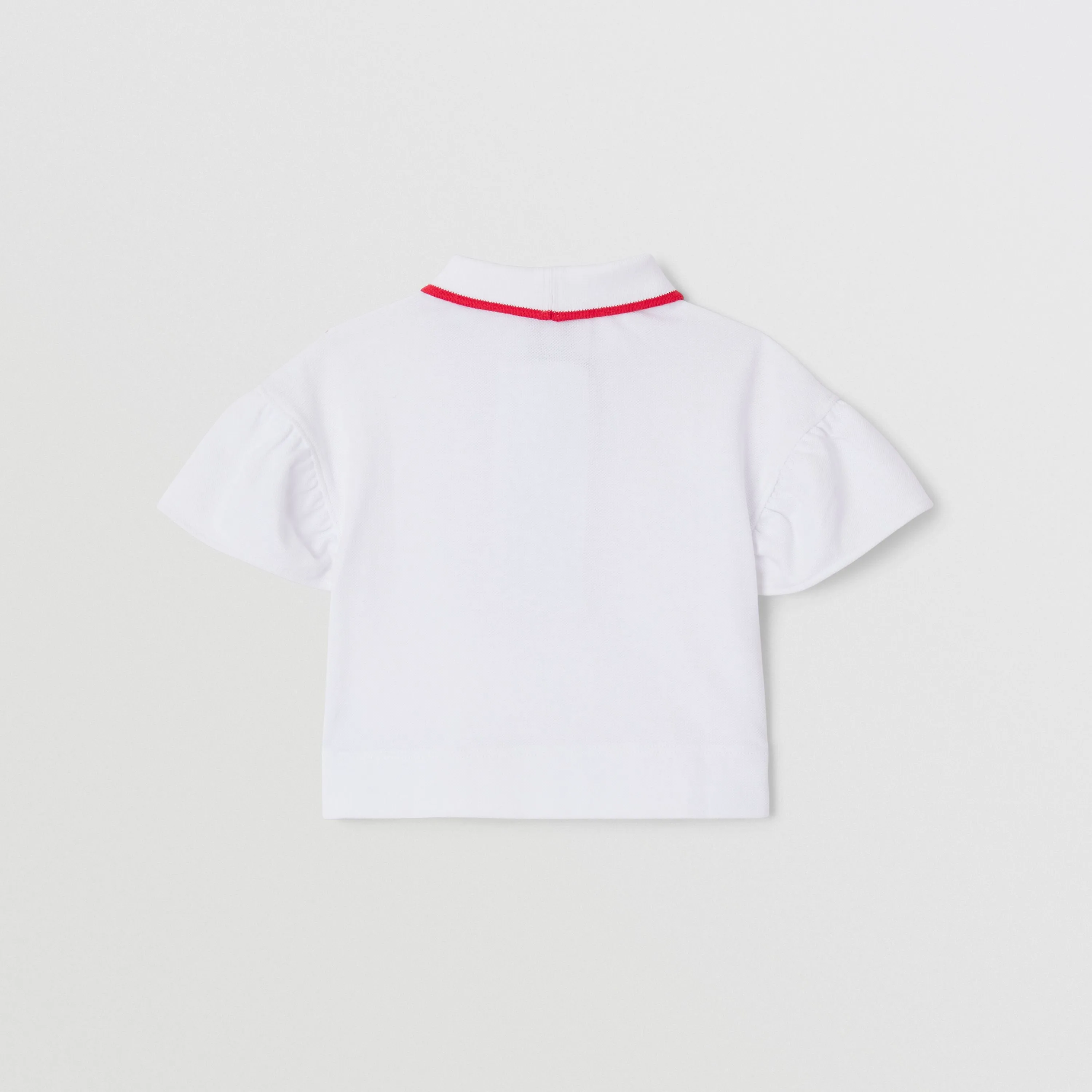 Burberry Icon Stripe Detail Cotton Zip-front Polo Shirt