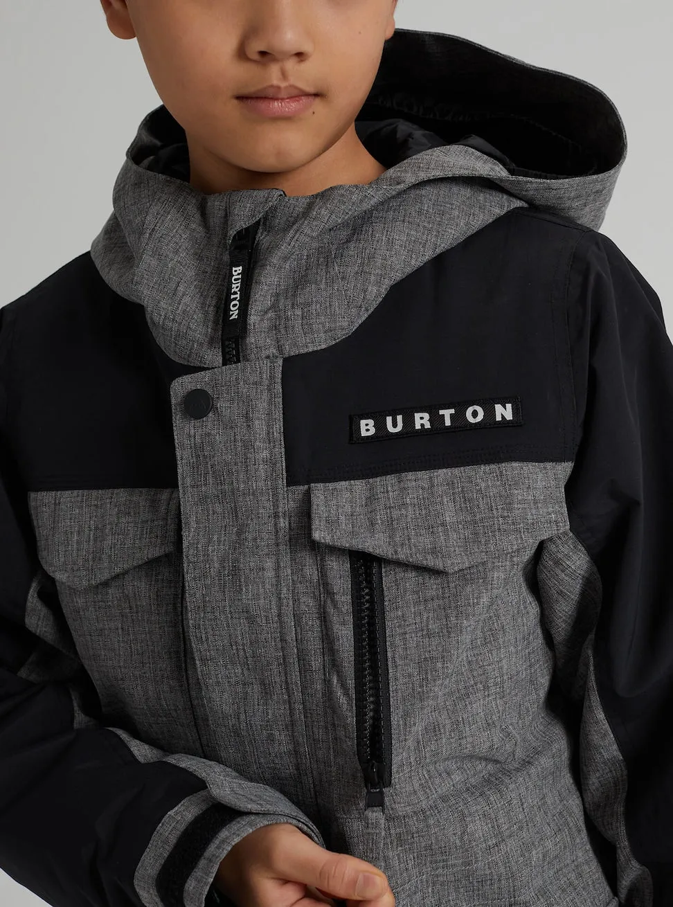 Burton Covert Boys Jacket Bog Heather / Black