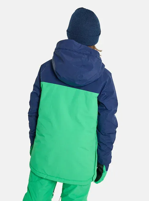 Burton Frostner Anorak Jacket Kids Dress Blue / Galaxy Green