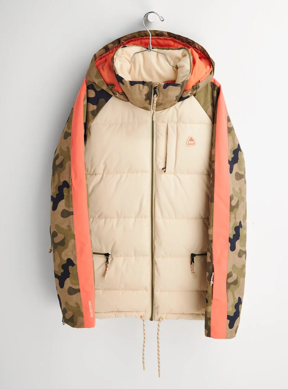 Burton Keelan Womens Jacket Crème Brulee / Martini Olive Terra Camo