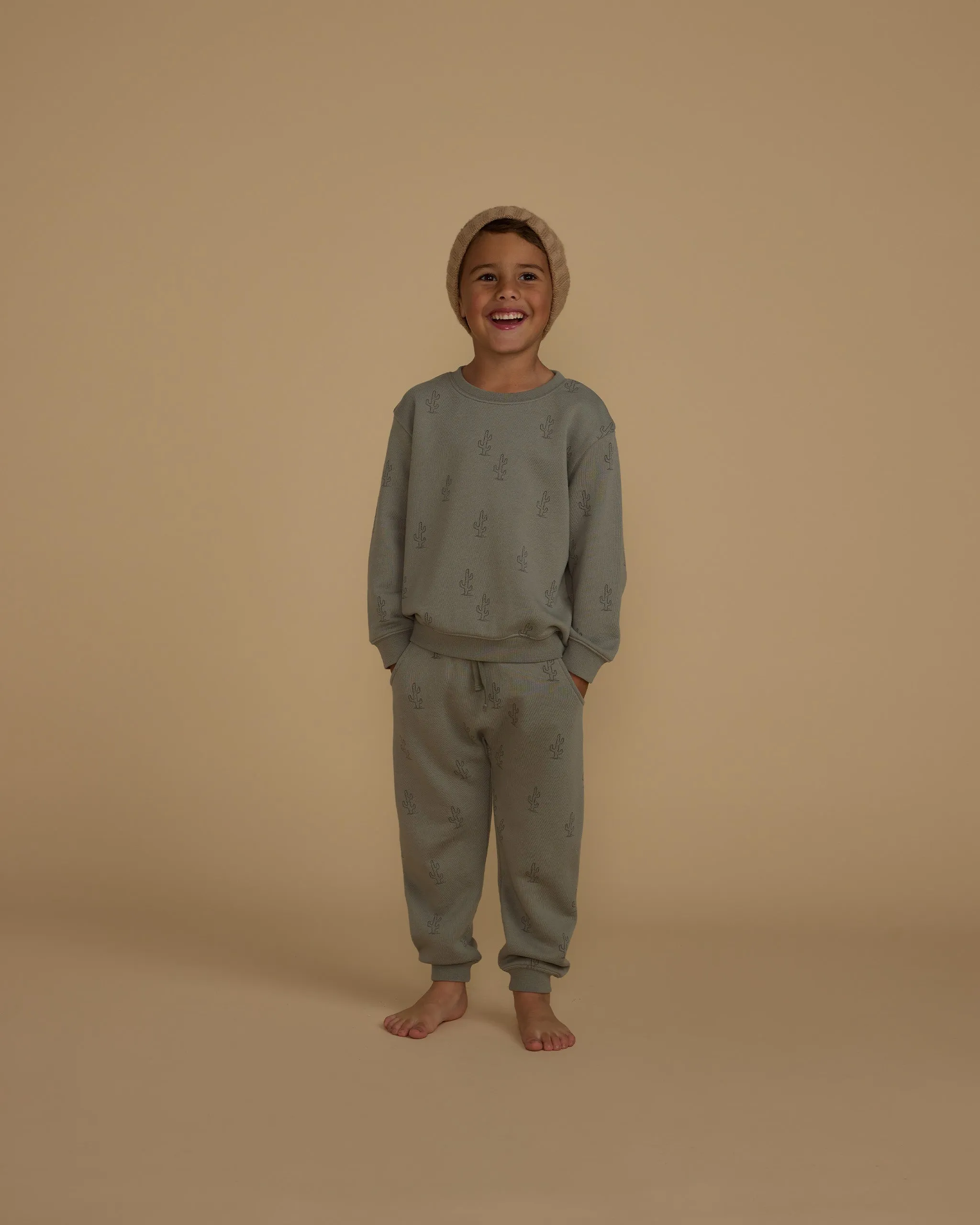 Cactus Sweatshirt and Sweatpant Set