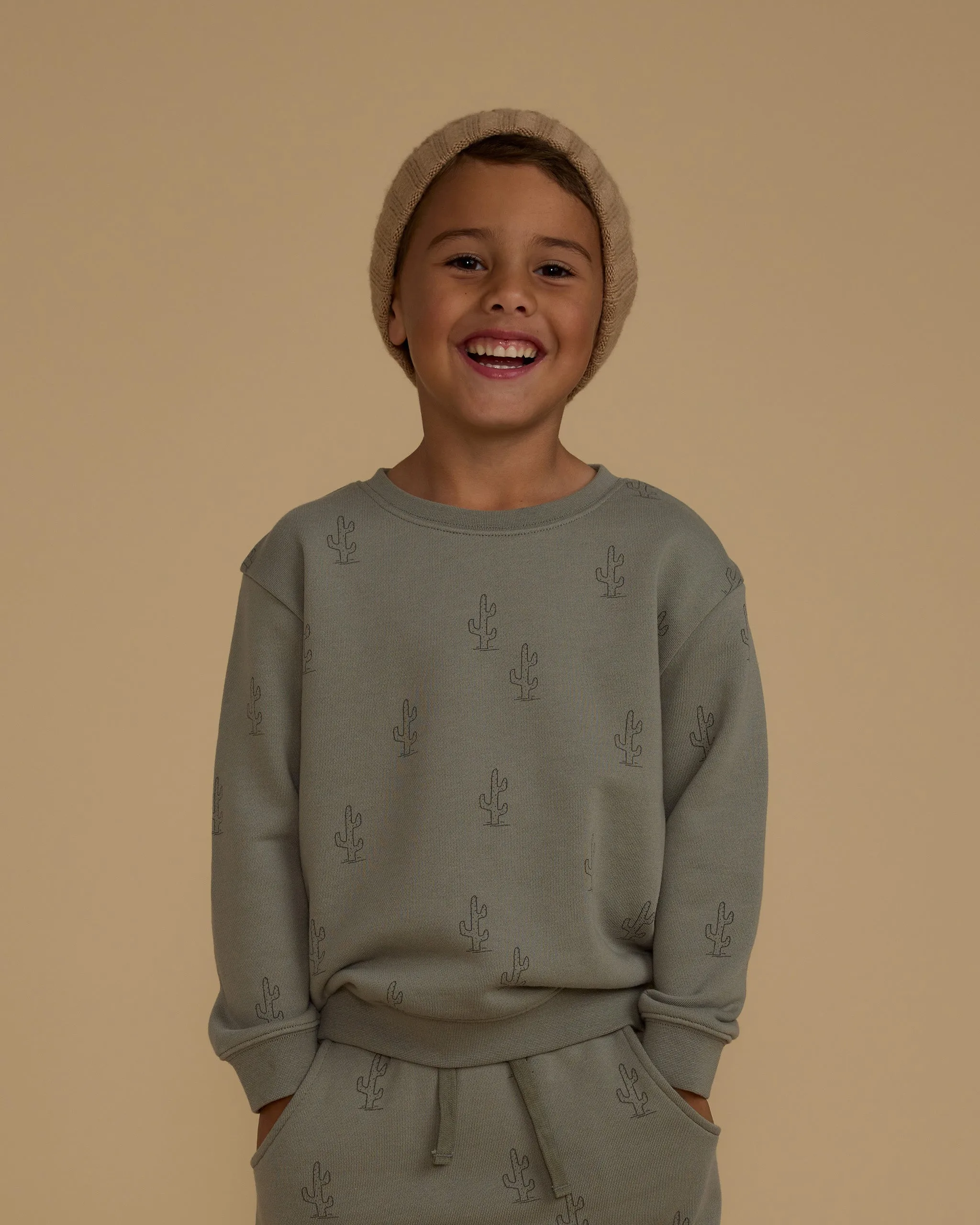 Cactus Sweatshirt and Sweatpant Set