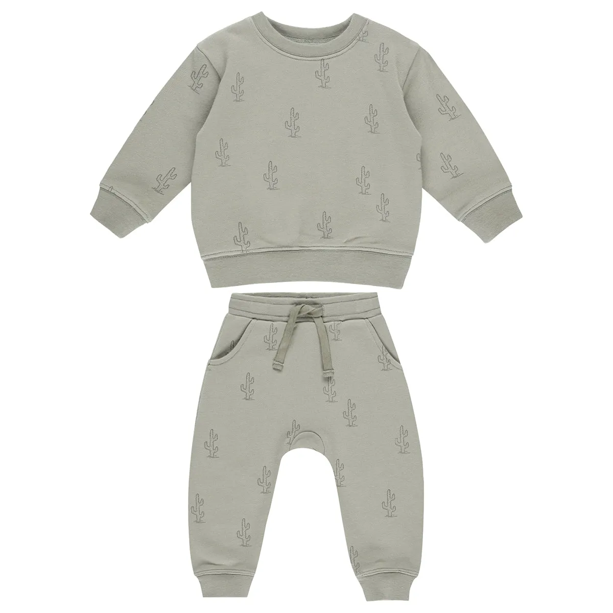 Cactus Sweatshirt and Sweatpant Set