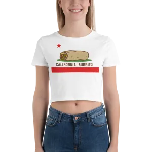 California Burrito Women’s White Crop Tee