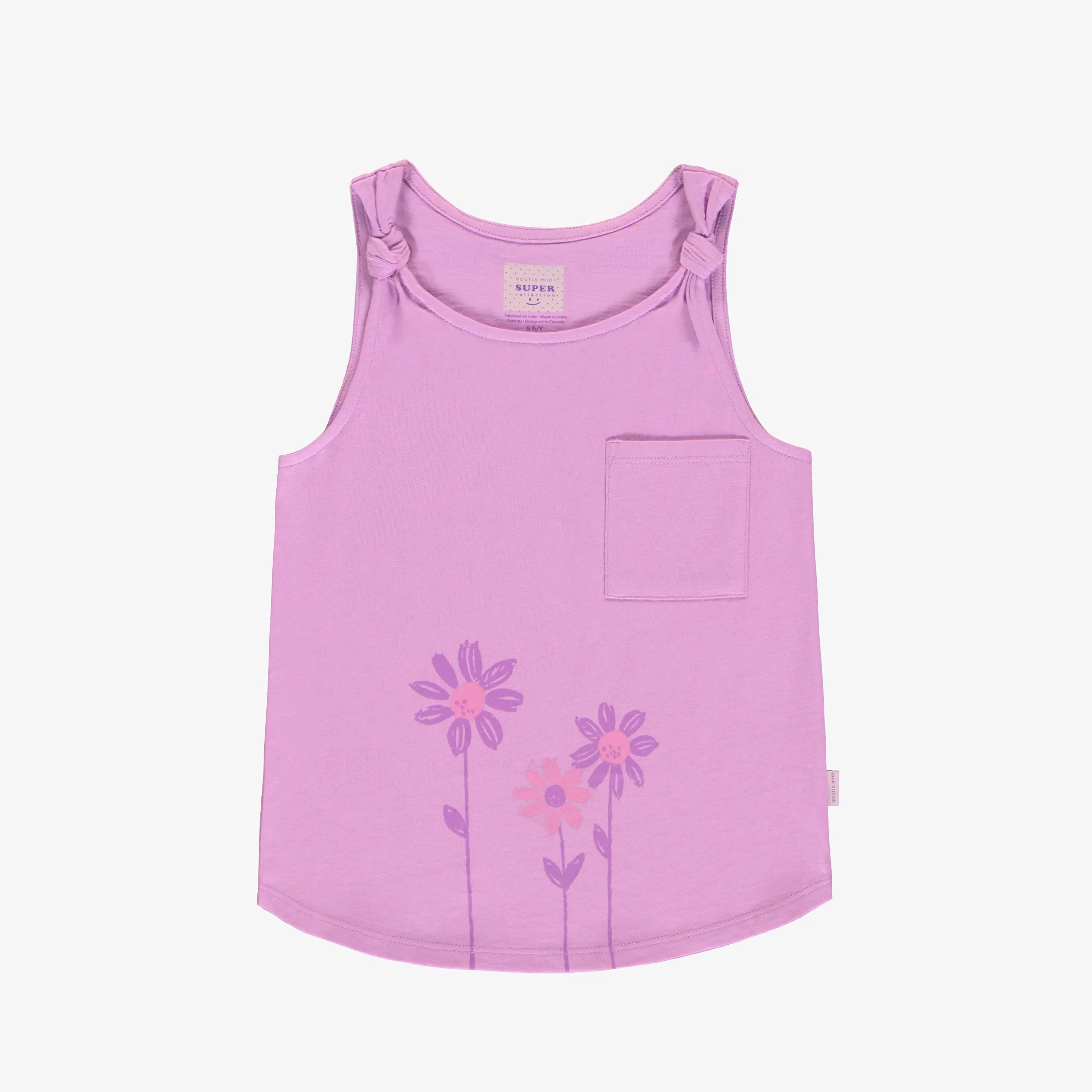 Camisole de coupe ajustée mauve, enfant || Purple slim fit camisole, Kid