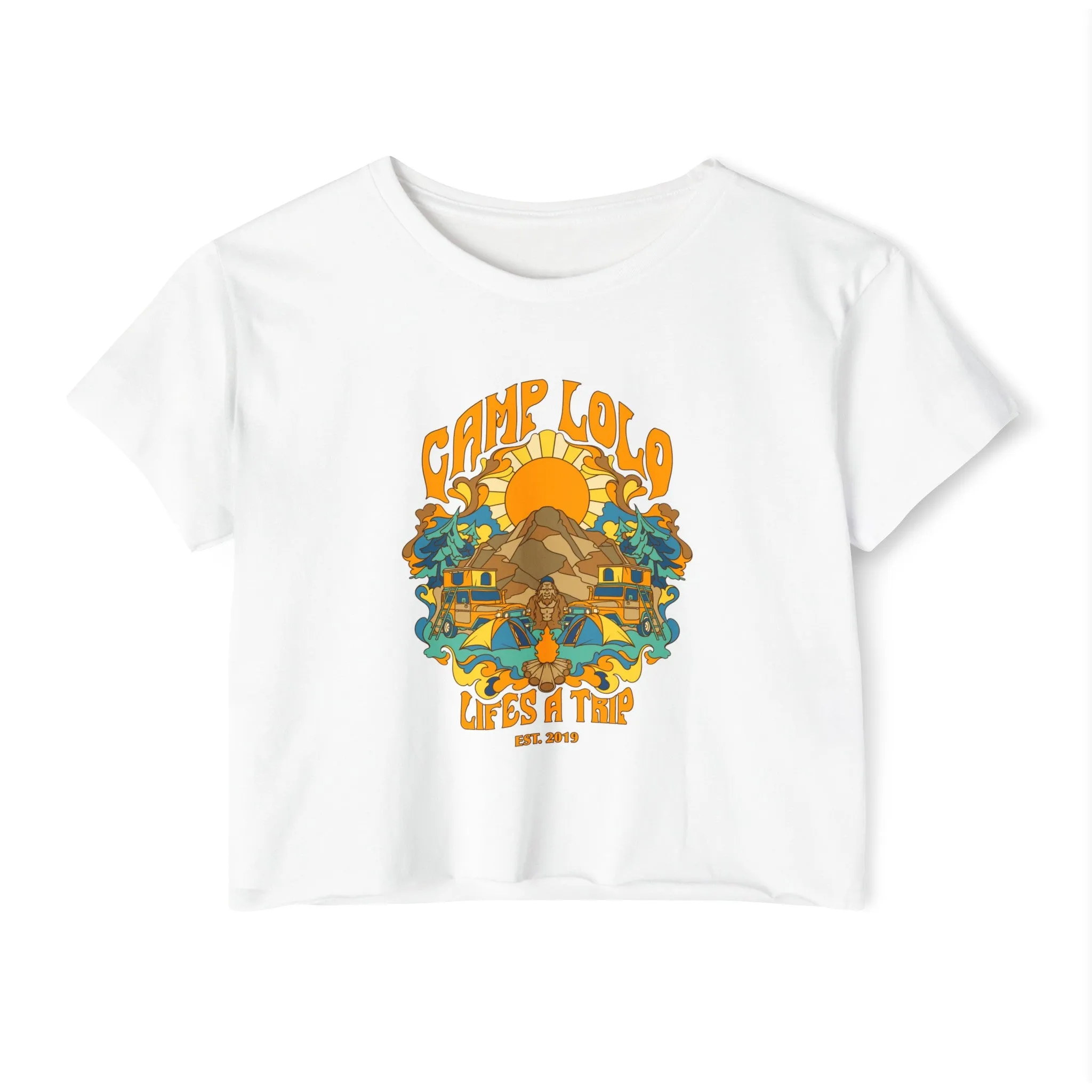 Camp Lolo Trippin' Women's Festival Crop Top