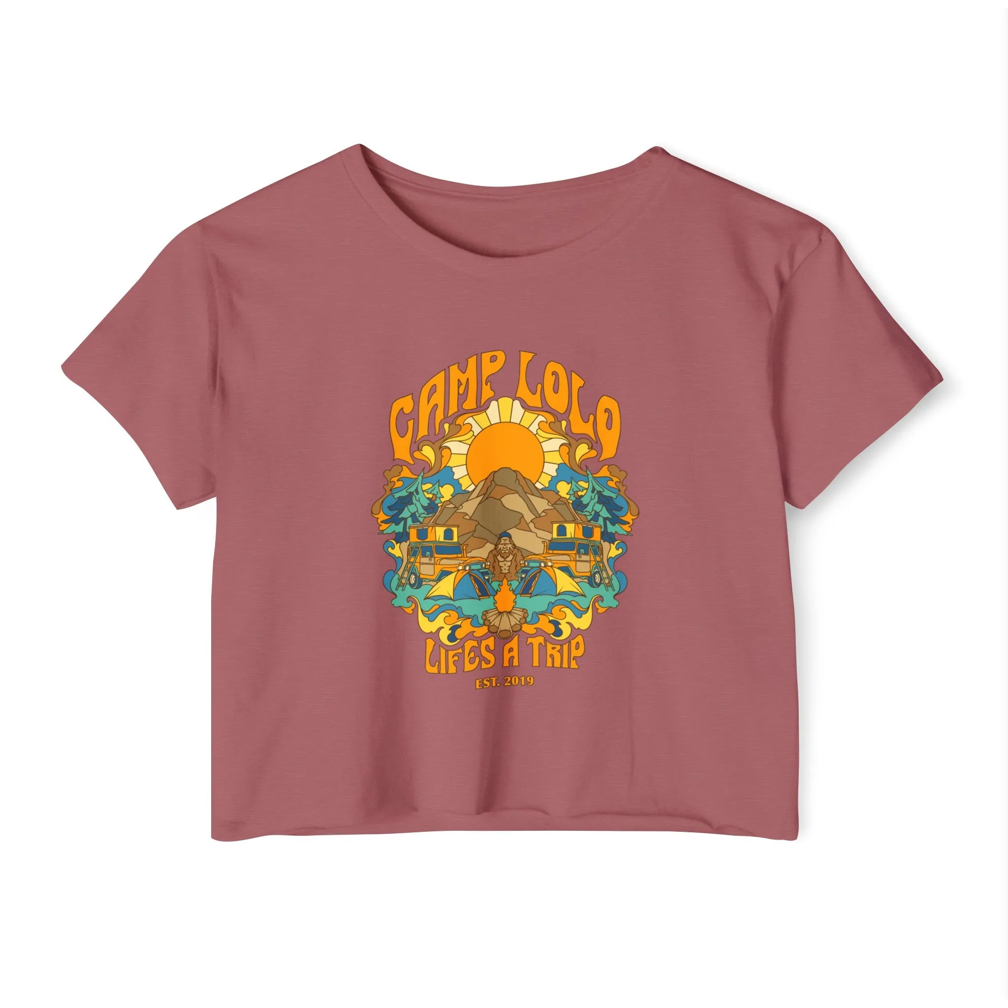 Camp Lolo Trippin' Women's Festival Crop Top