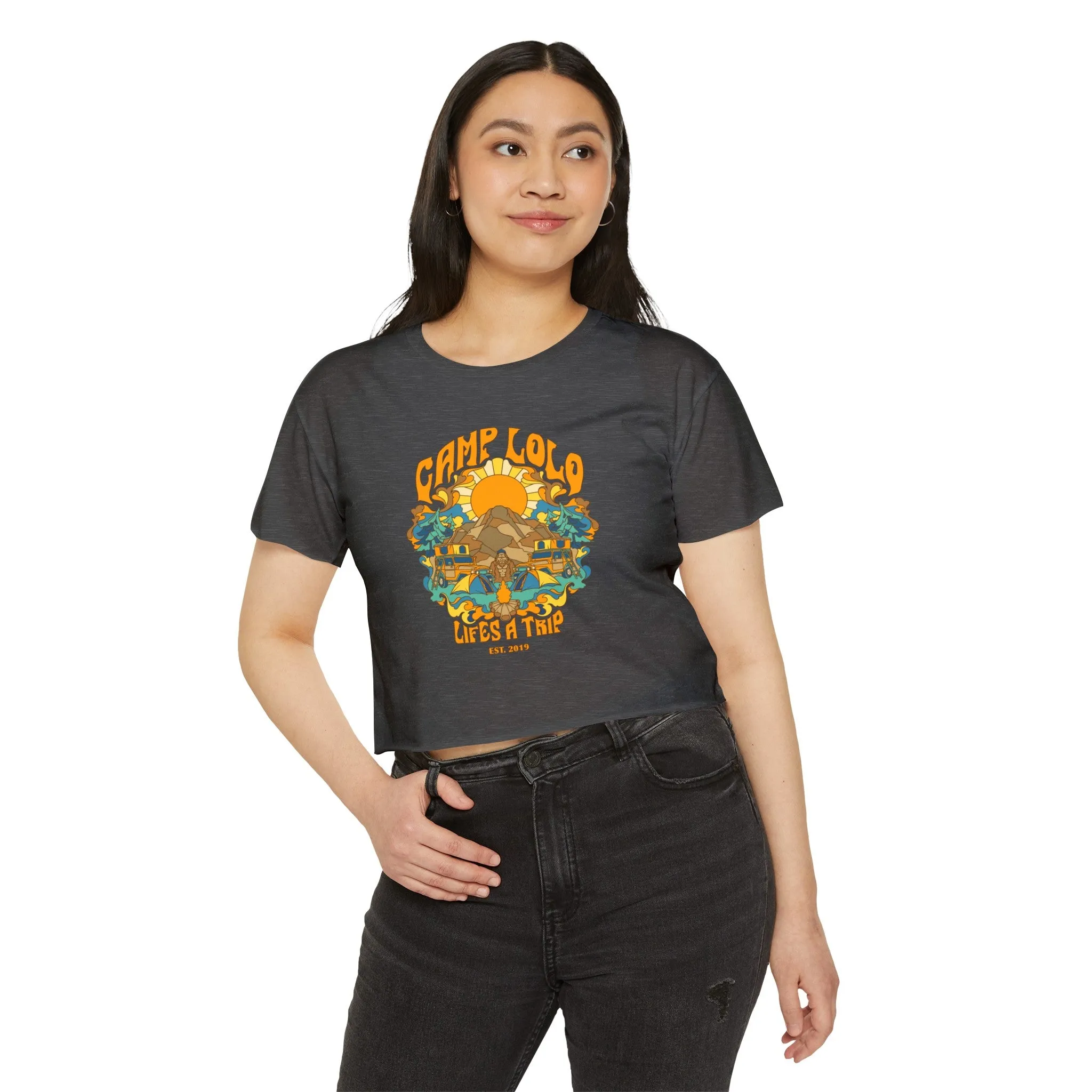 Camp Lolo Trippin' Women's Festival Crop Top