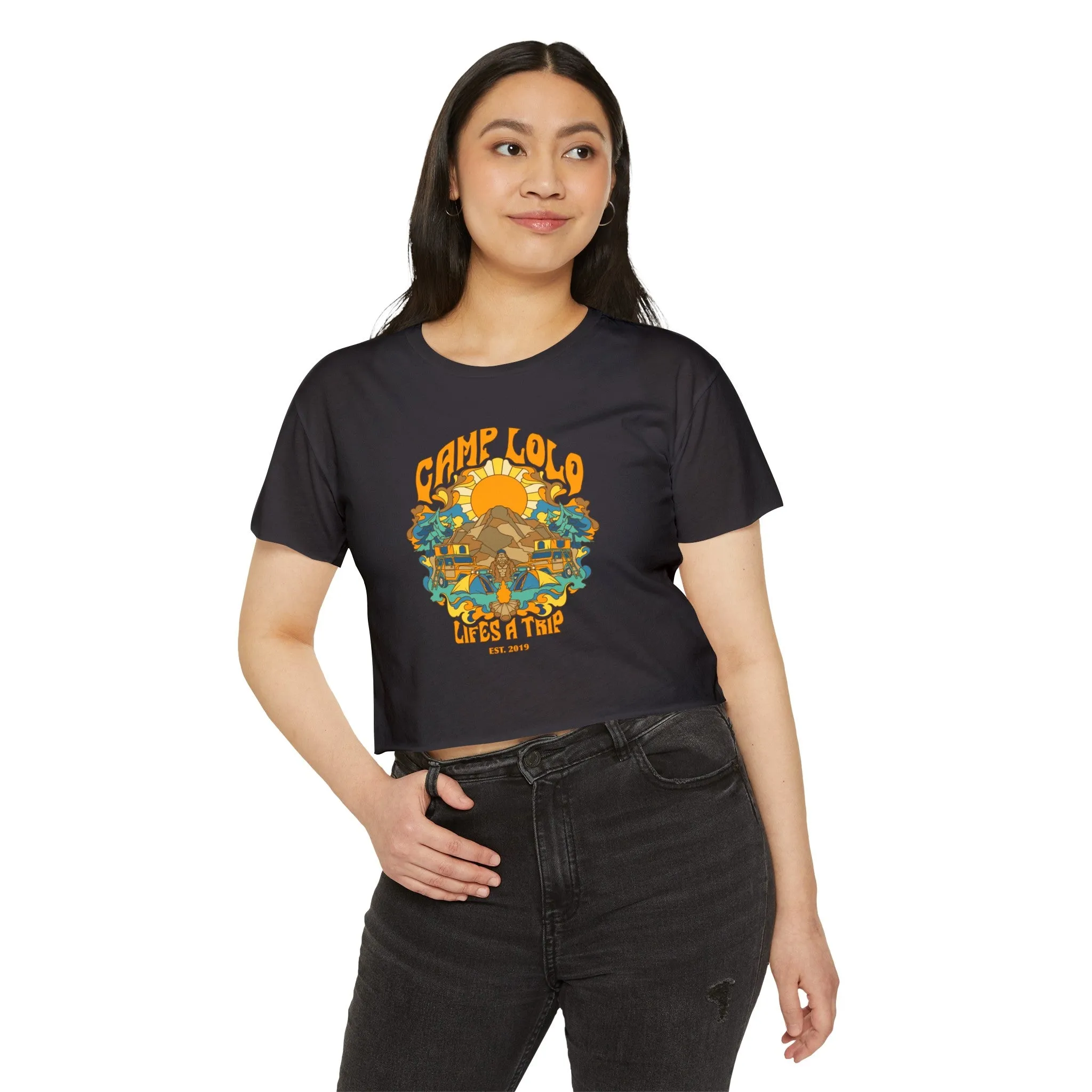 Camp Lolo Trippin' Women's Festival Crop Top