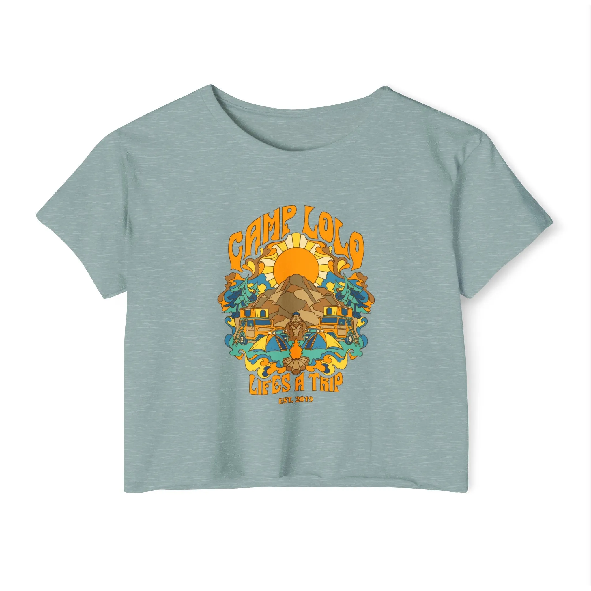 Camp Lolo Trippin' Women's Festival Crop Top