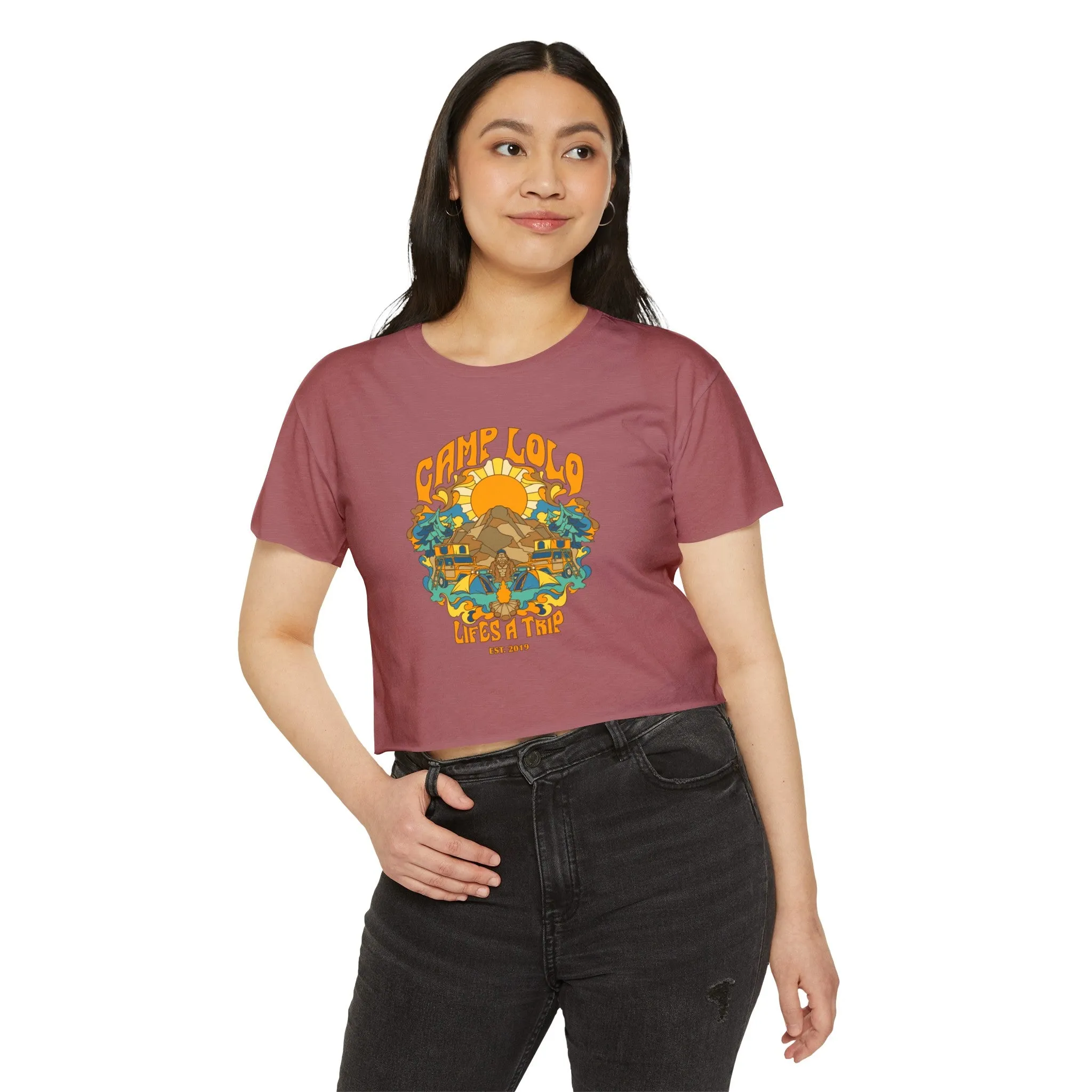 Camp Lolo Trippin' Women's Festival Crop Top