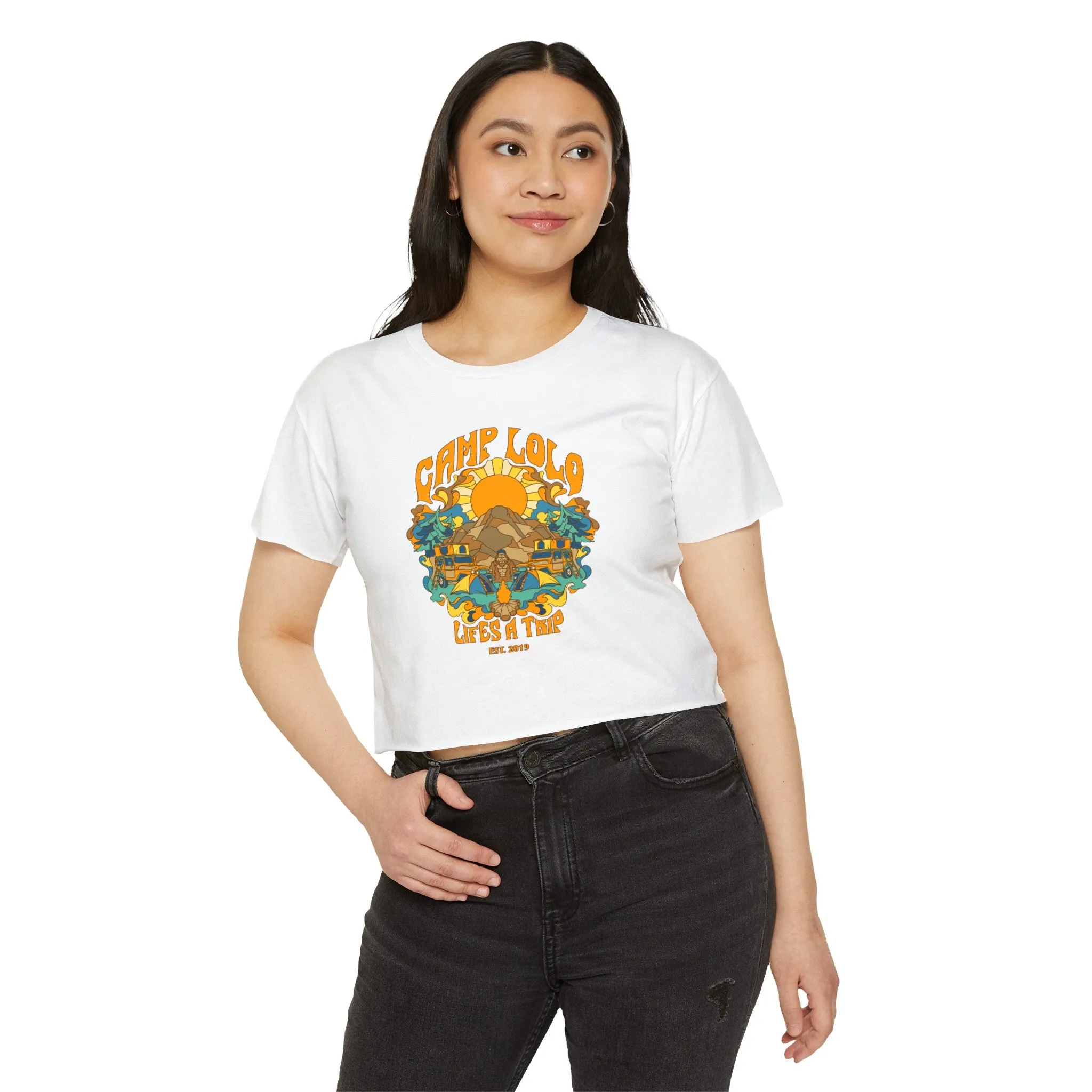 Camp Lolo Trippin' Women's Festival Crop Top